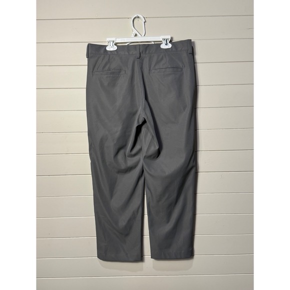 New! Lands' End Boys Size 14 Husky Gray Straight Leg Tech Pants Adjustable Waist - Picture 4 of 6
